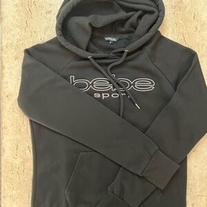 BeBe Sport Embroidered Logo Fleece Lined Hoodie Size Large